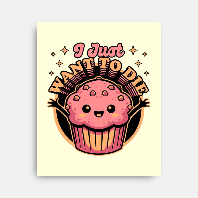 Muffin Dark Humor-None-Stretched-Canvas-Studio Mootant