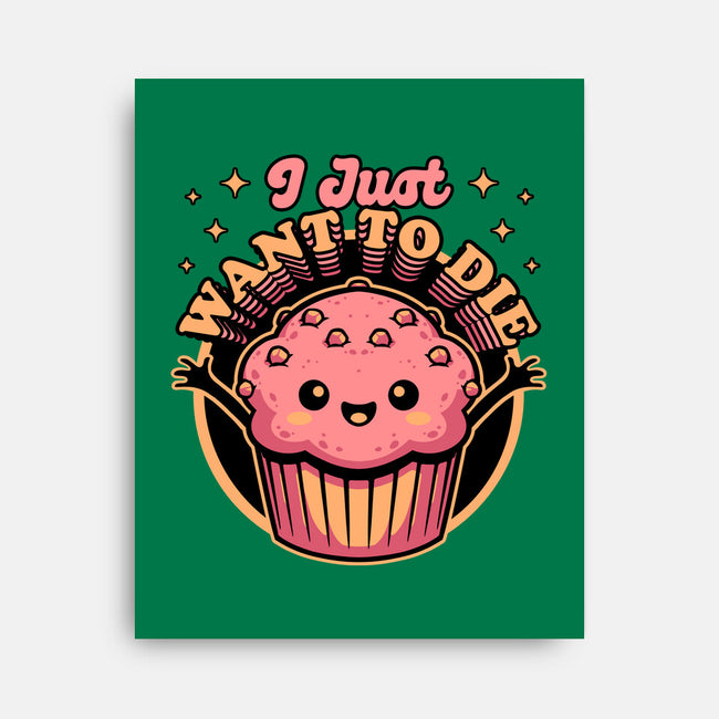 Muffin Dark Humor-None-Stretched-Canvas-Studio Mootant