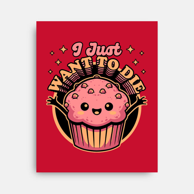Muffin Dark Humor-None-Stretched-Canvas-Studio Mootant