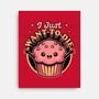 Muffin Dark Humor-None-Stretched-Canvas-Studio Mootant