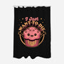 Muffin Dark Humor-None-Polyester-Shower Curtain-Studio Mootant