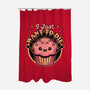 Muffin Dark Humor-None-Polyester-Shower Curtain-Studio Mootant