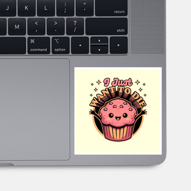 Muffin Dark Humor-None-Glossy-Sticker-Studio Mootant