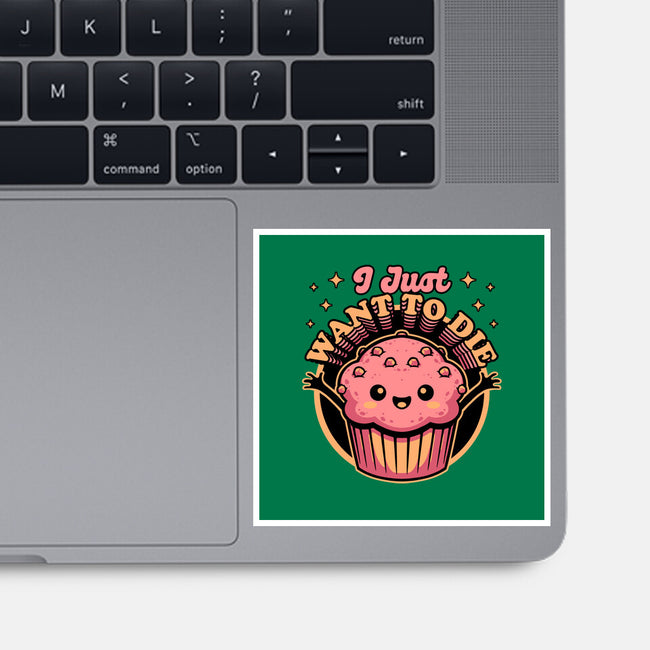 Muffin Dark Humor-None-Glossy-Sticker-Studio Mootant
