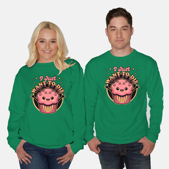 Muffin Dark Humor-Unisex-Crew Neck-Sweatshirt-Studio Mootant