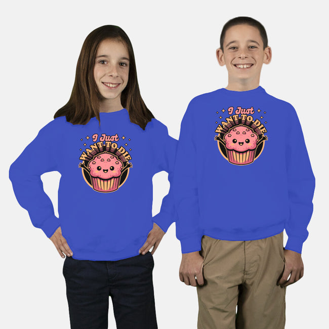 Muffin Dark Humor-Youth-Crew Neck-Sweatshirt-Studio Mootant