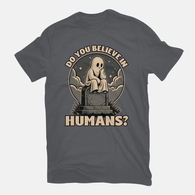 Ghost Believe In Humans-Mens-Basic-Tee-Studio Mootant