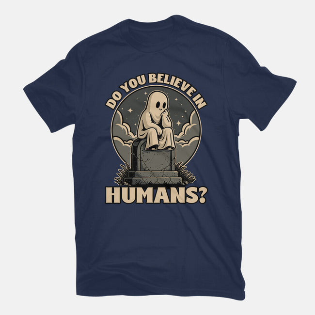 Ghost Believe In Humans-Unisex-Basic-Tee-Studio Mootant