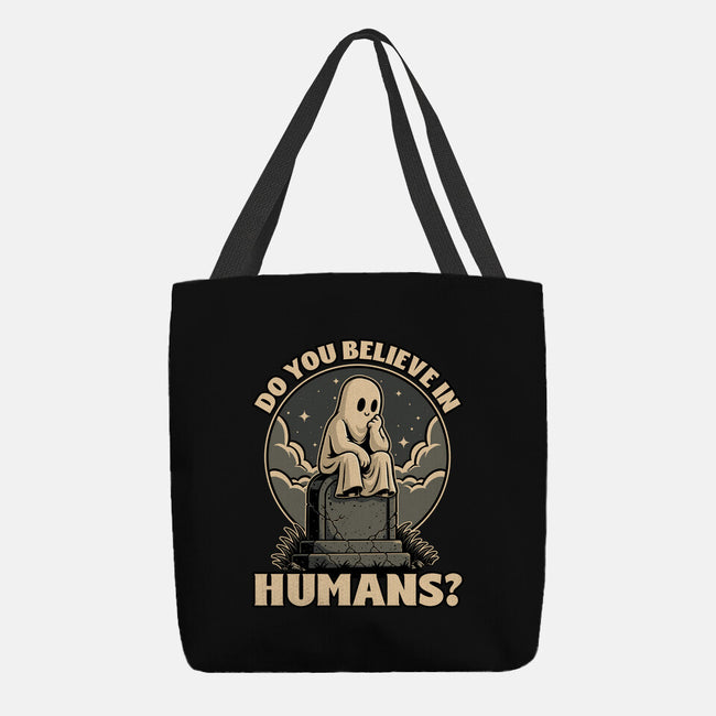 Ghost Believe In Humans-None-Basic Tote-Bag-Studio Mootant
