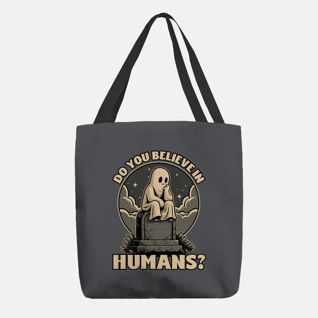 Ghost Believe In Humans-None-Basic Tote-Bag-Studio Mootant