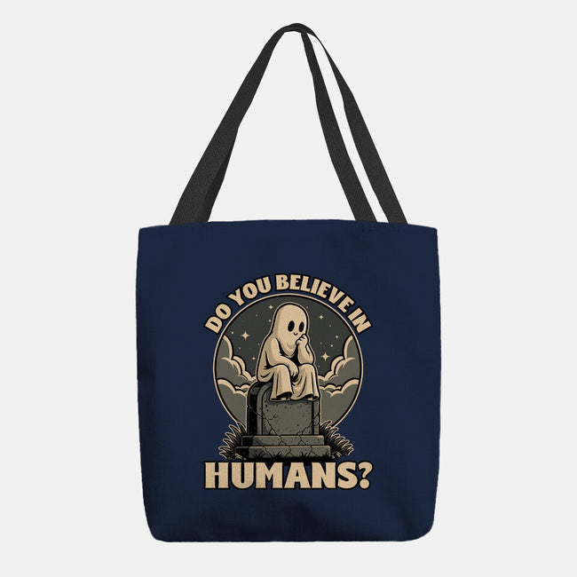 Ghost Believe In Humans-None-Basic Tote-Bag-Studio Mootant