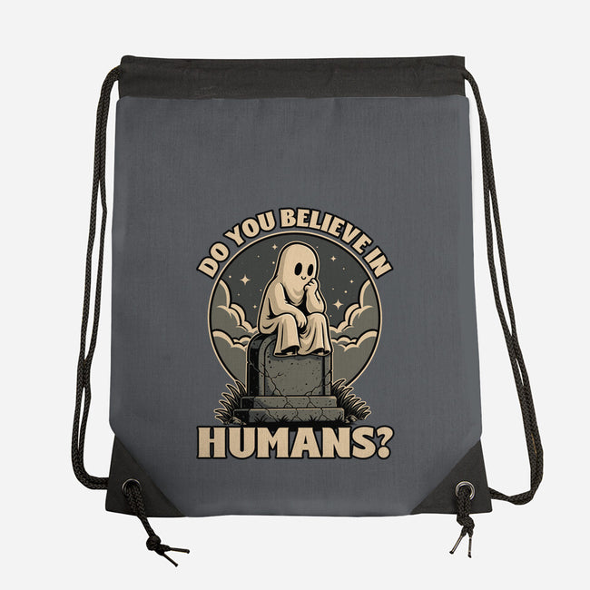 Ghost Believe In Humans-None-Drawstring-Bag-Studio Mootant