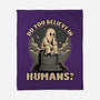Ghost Believe In Humans-None-Fleece-Blanket-Studio Mootant