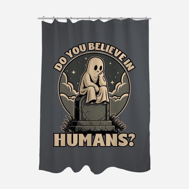 Ghost Believe In Humans-None-Polyester-Shower Curtain-Studio Mootant