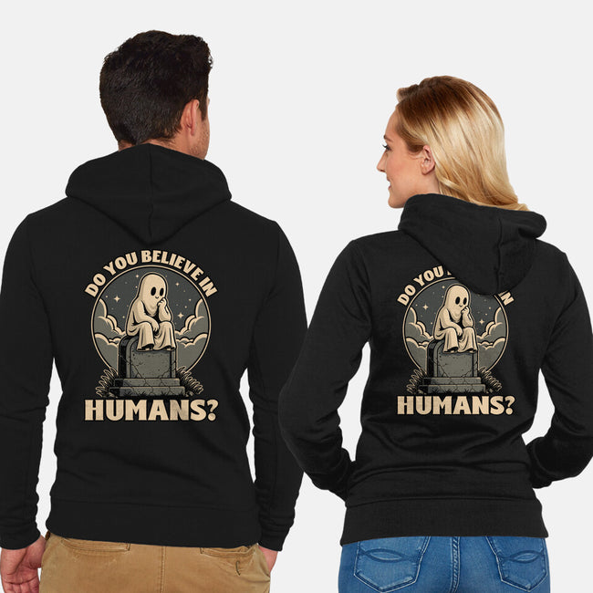Ghost Believe In Humans-Unisex-Zip-Up-Sweatshirt-Studio Mootant