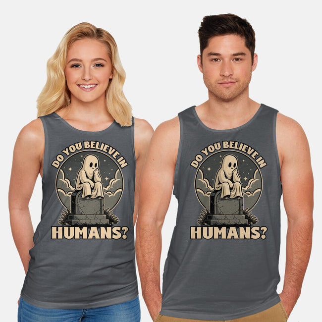 Ghost Believe In Humans-Unisex-Basic-Tank-Studio Mootant