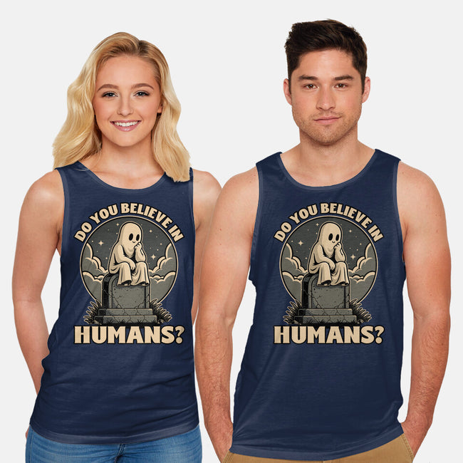 Ghost Believe In Humans-Unisex-Basic-Tank-Studio Mootant