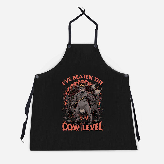 Game Cow Monster-Unisex-Kitchen-Apron-Studio Mootant