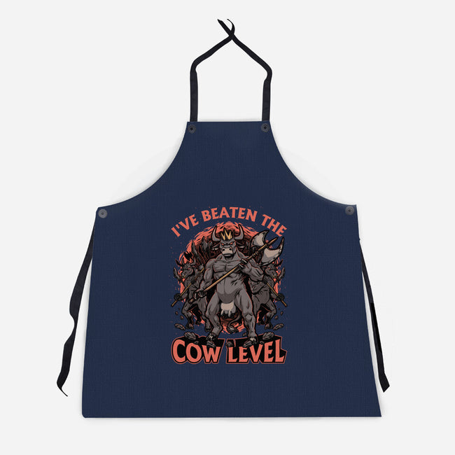 Game Cow Monster-Unisex-Kitchen-Apron-Studio Mootant
