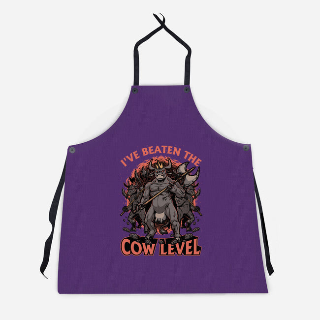 Game Cow Monster-Unisex-Kitchen-Apron-Studio Mootant