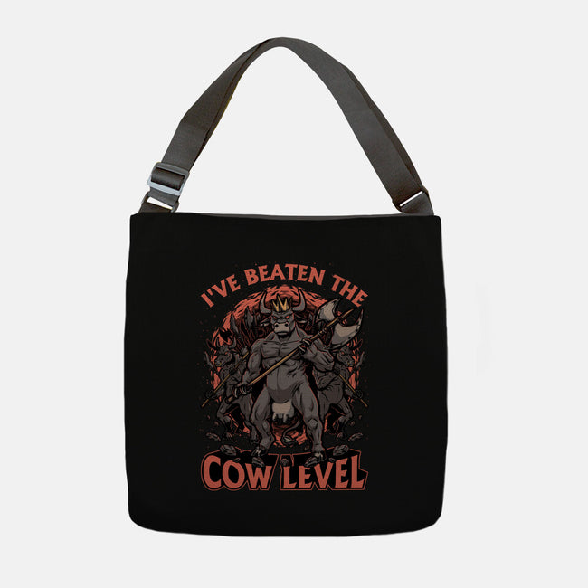 Game Cow Monster-None-Adjustable Tote-Bag-Studio Mootant
