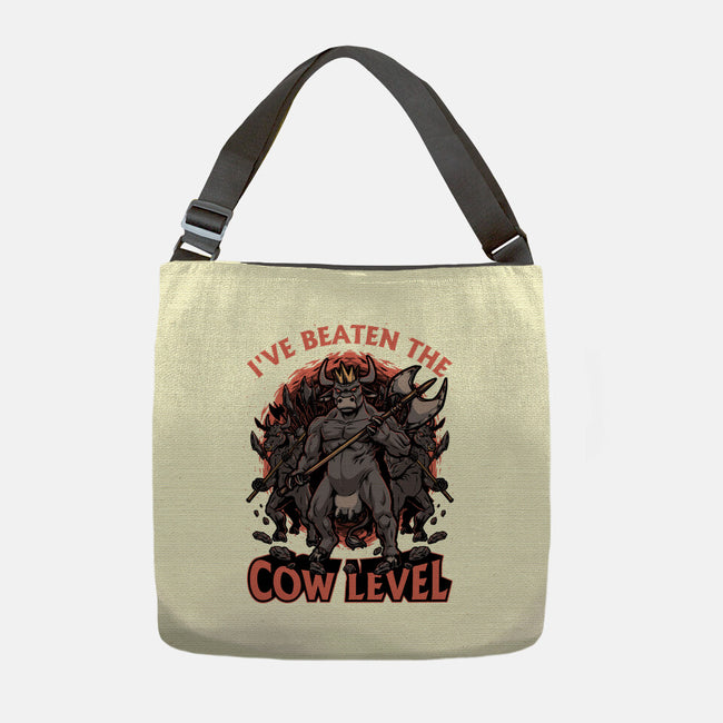 Game Cow Monster-None-Adjustable Tote-Bag-Studio Mootant