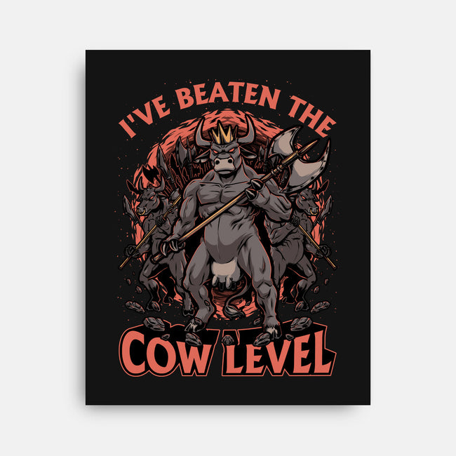 Game Cow Monster-None-Stretched-Canvas-Studio Mootant