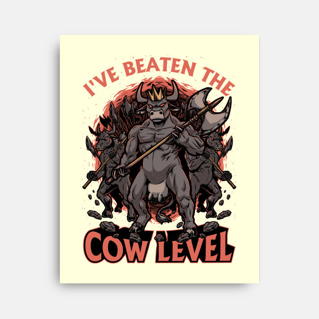 Game Cow Monster-None-Stretched-Canvas-Studio Mootant