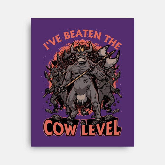 Game Cow Monster-None-Stretched-Canvas-Studio Mootant