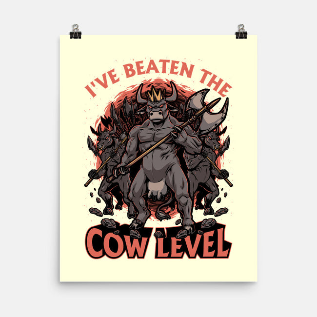 Game Cow Monster-None-Matte-Poster-Studio Mootant