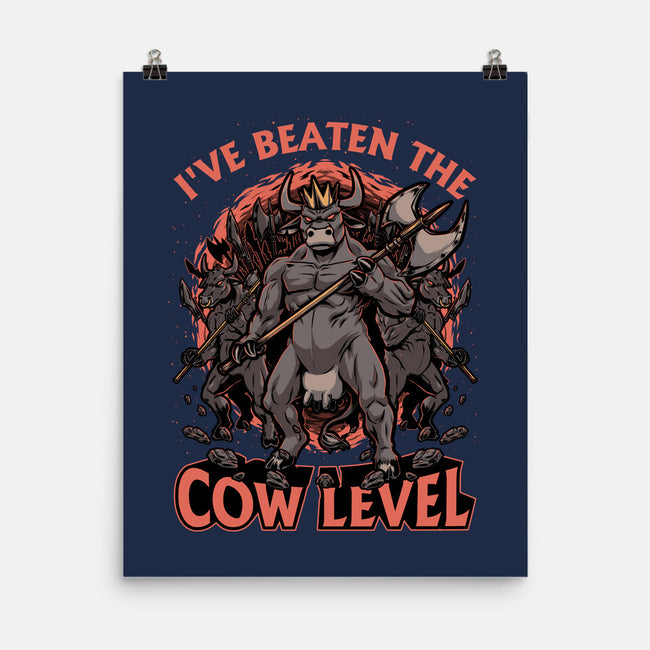 Game Cow Monster-None-Matte-Poster-Studio Mootant