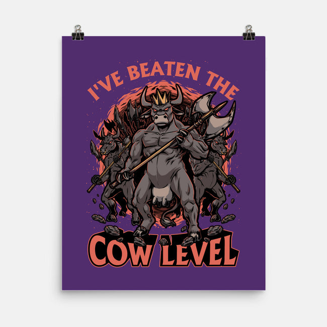 Game Cow Monster-None-Matte-Poster-Studio Mootant
