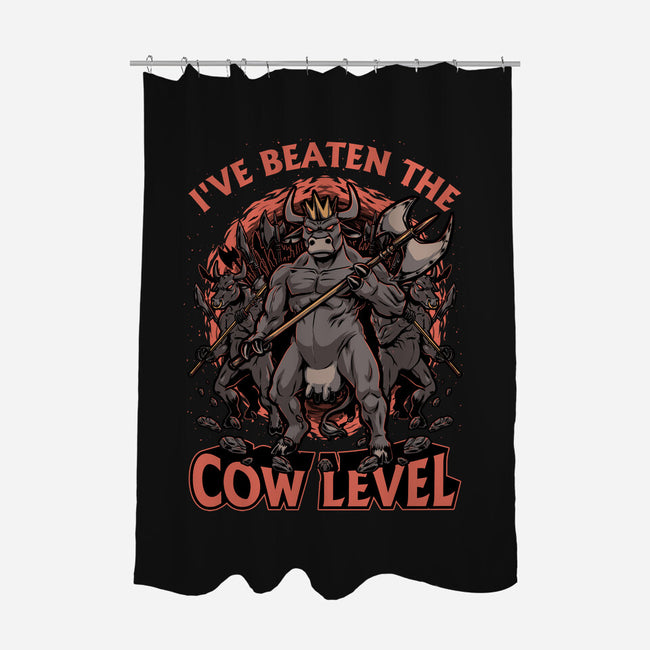 Game Cow Monster-None-Polyester-Shower Curtain-Studio Mootant