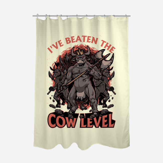 Game Cow Monster-None-Polyester-Shower Curtain-Studio Mootant