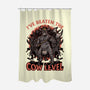 Game Cow Monster-None-Polyester-Shower Curtain-Studio Mootant