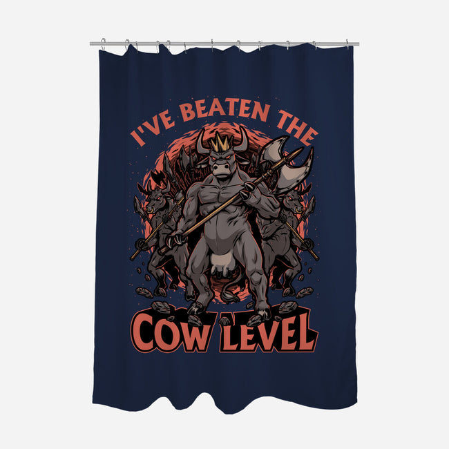Game Cow Monster-None-Polyester-Shower Curtain-Studio Mootant