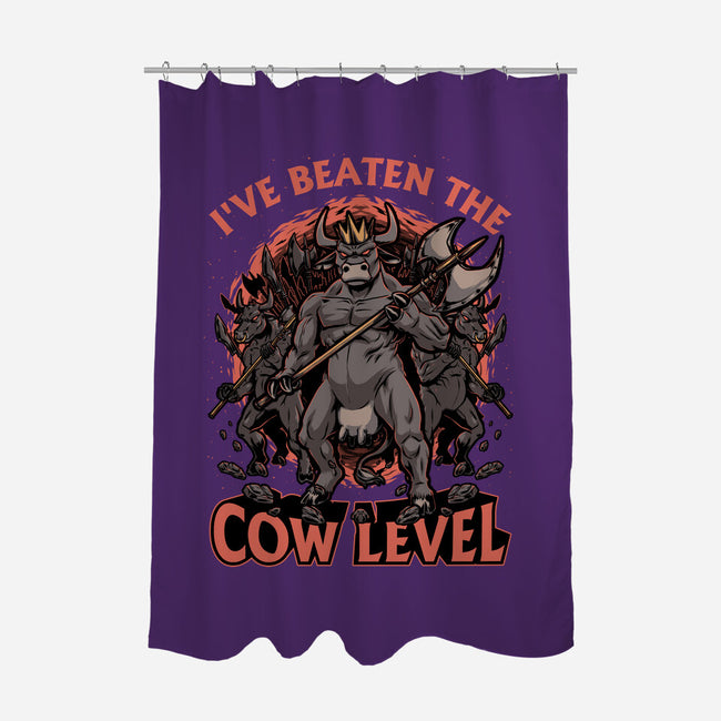 Game Cow Monster-None-Polyester-Shower Curtain-Studio Mootant