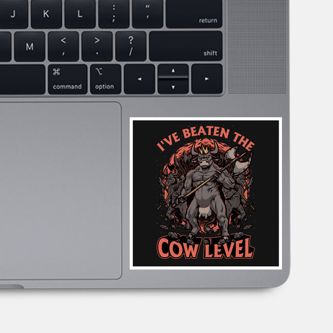 Game Cow Monster-None-Glossy-Sticker-Studio Mootant