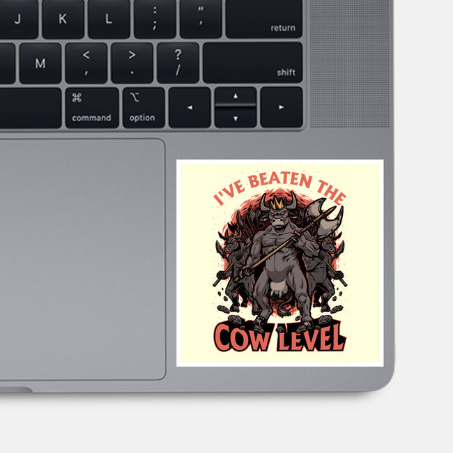 Game Cow Monster-None-Glossy-Sticker-Studio Mootant