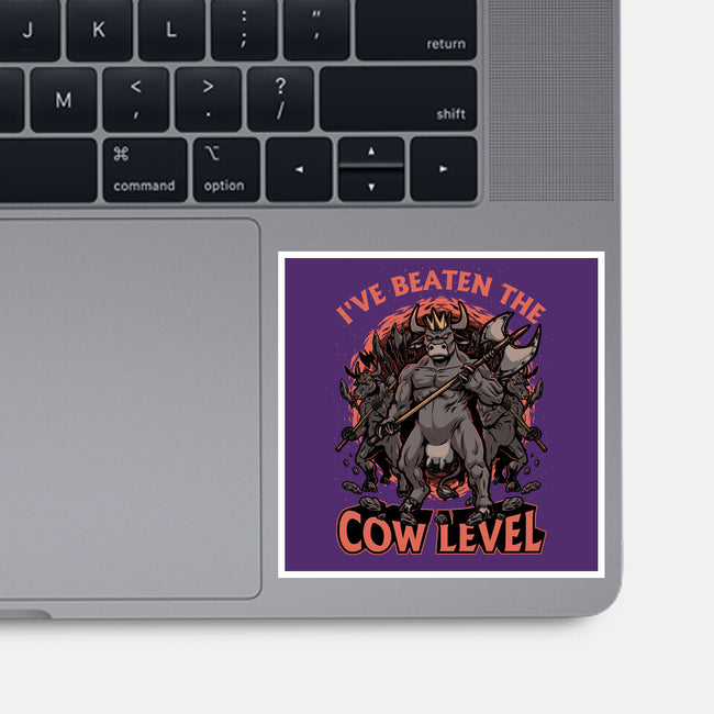 Game Cow Monster-None-Glossy-Sticker-Studio Mootant