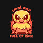 Smol And Full Of Rage-Womens-V-Neck-Tee-TechraNova