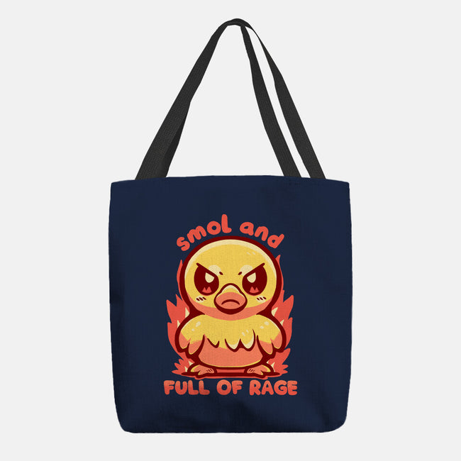 Smol And Full Of Rage-None-Basic Tote-Bag-TechraNova