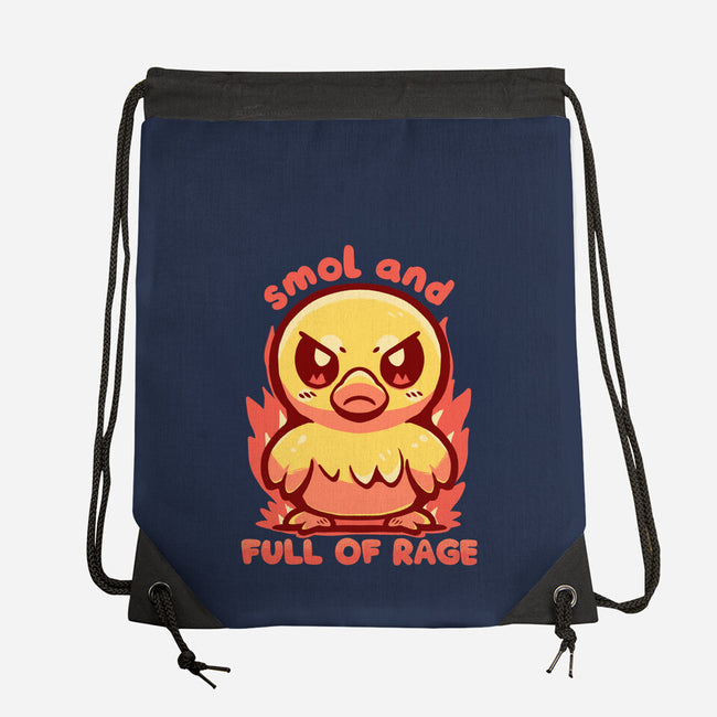 Smol And Full Of Rage-None-Drawstring-Bag-TechraNova