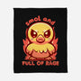 Smol And Full Of Rage-None-Fleece-Blanket-TechraNova