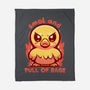 Smol And Full Of Rage-None-Fleece-Blanket-TechraNova