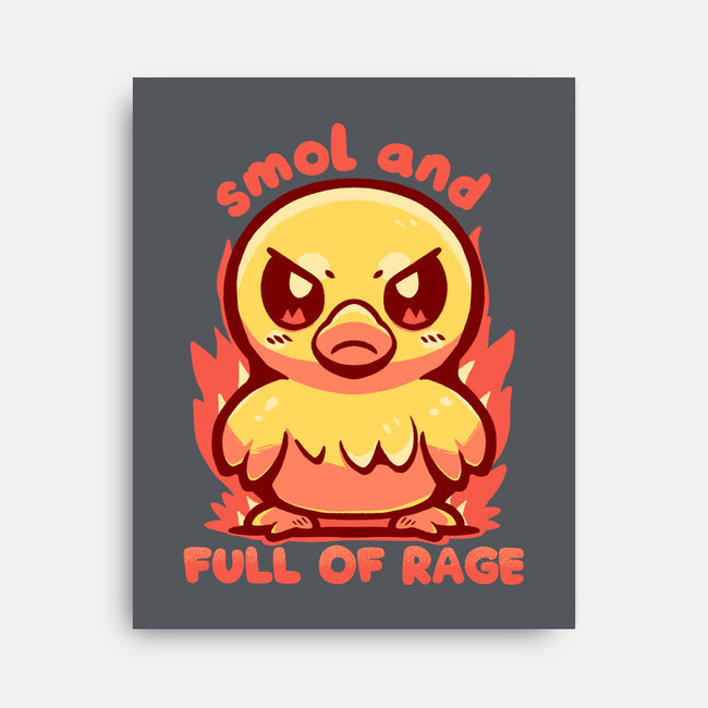 Smol And Full Of Rage-None-Stretched-Canvas-TechraNova