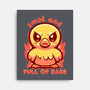 Smol And Full Of Rage-None-Stretched-Canvas-TechraNova