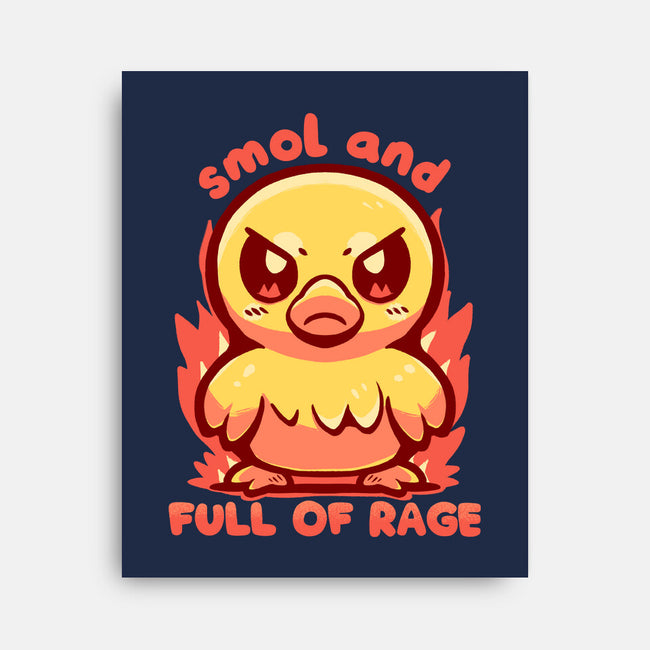 Smol And Full Of Rage-None-Stretched-Canvas-TechraNova