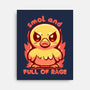 Smol And Full Of Rage-None-Stretched-Canvas-TechraNova