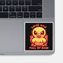 Smol And Full Of Rage-None-Glossy-Sticker-TechraNova